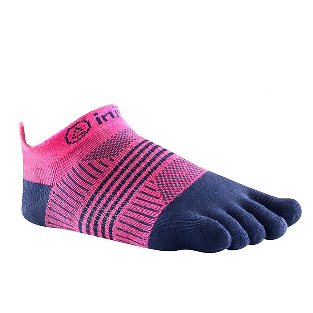 Vibram Fivefingers Injinji Run Lightweight Womens Five Finger Socks Pink/Navy Australia (MOA930618)